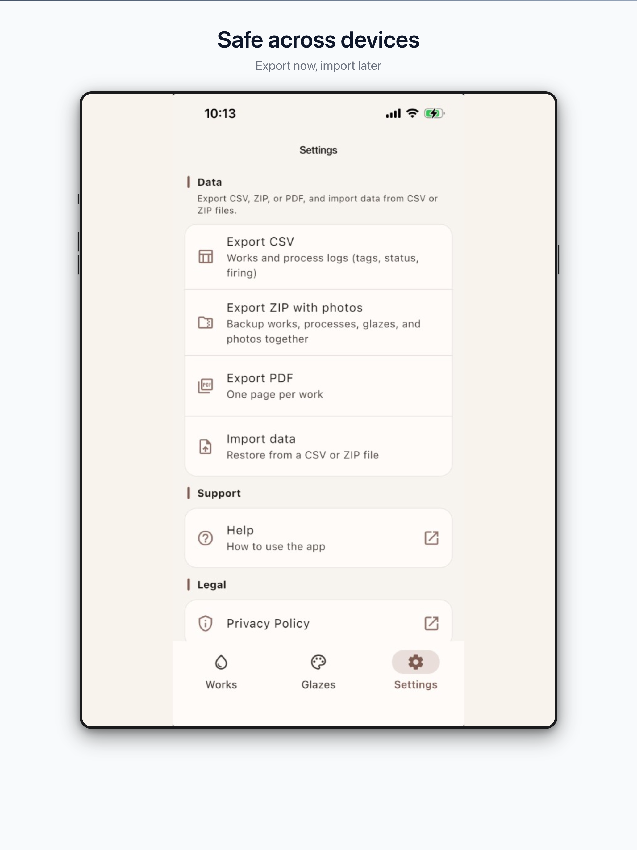 KilnNote screenshot 14