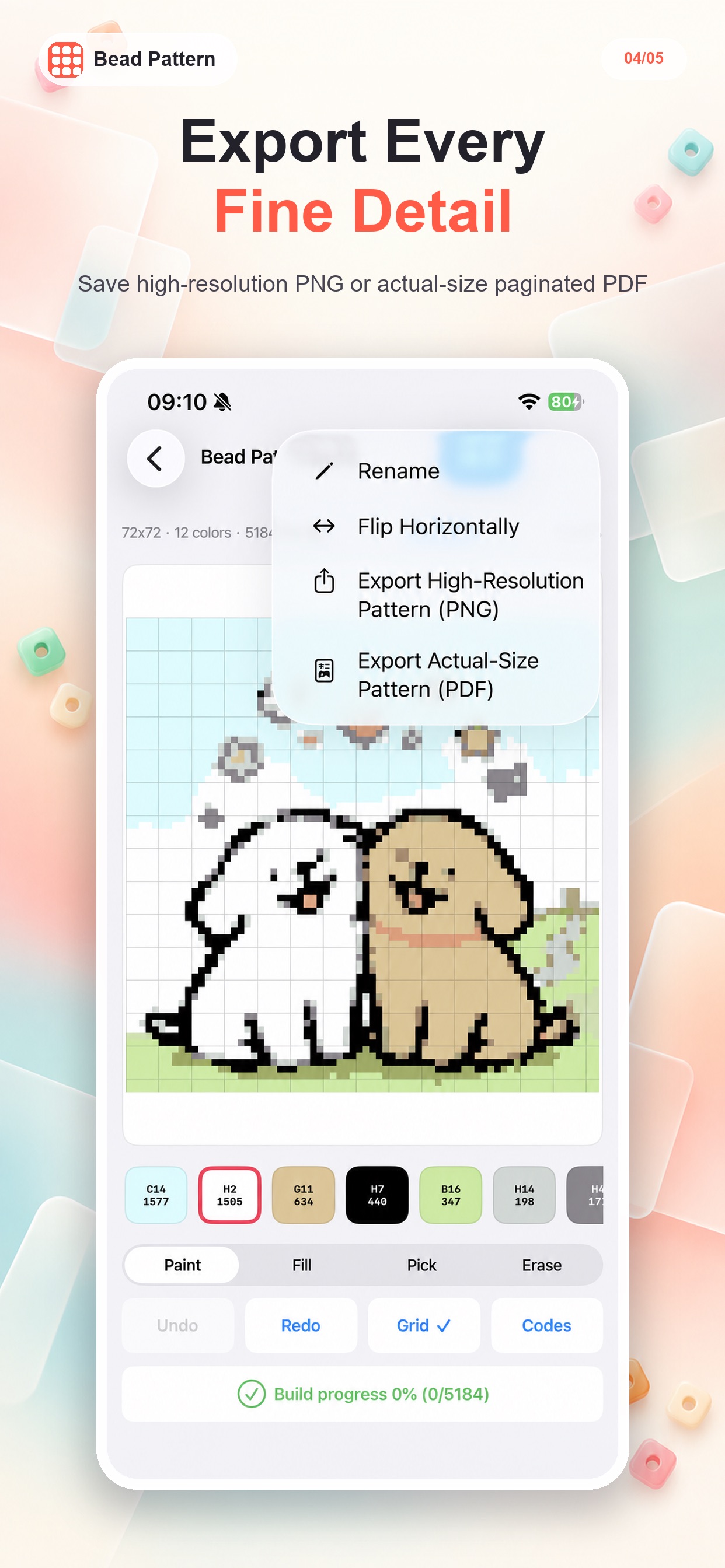Screenshot 5 of Bead Pattern - Pixel Art Maker