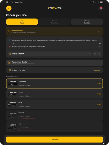 Trevel Mobility iPad screenshot 1