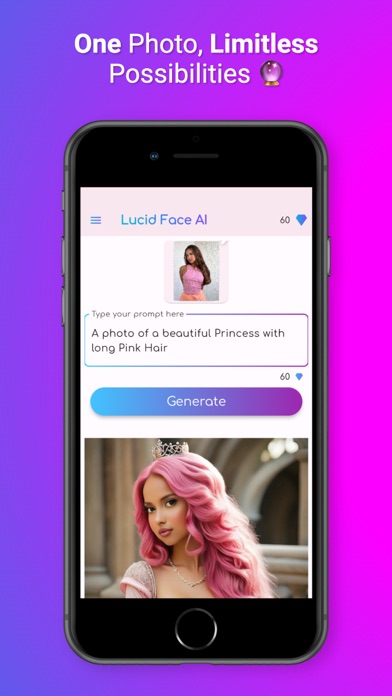 Lucid Face Art AI iPhone screenshot 2 - Photo & Video app