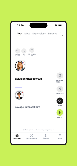 Words & Sentences - LingSwipe Screenshot 1 of 8