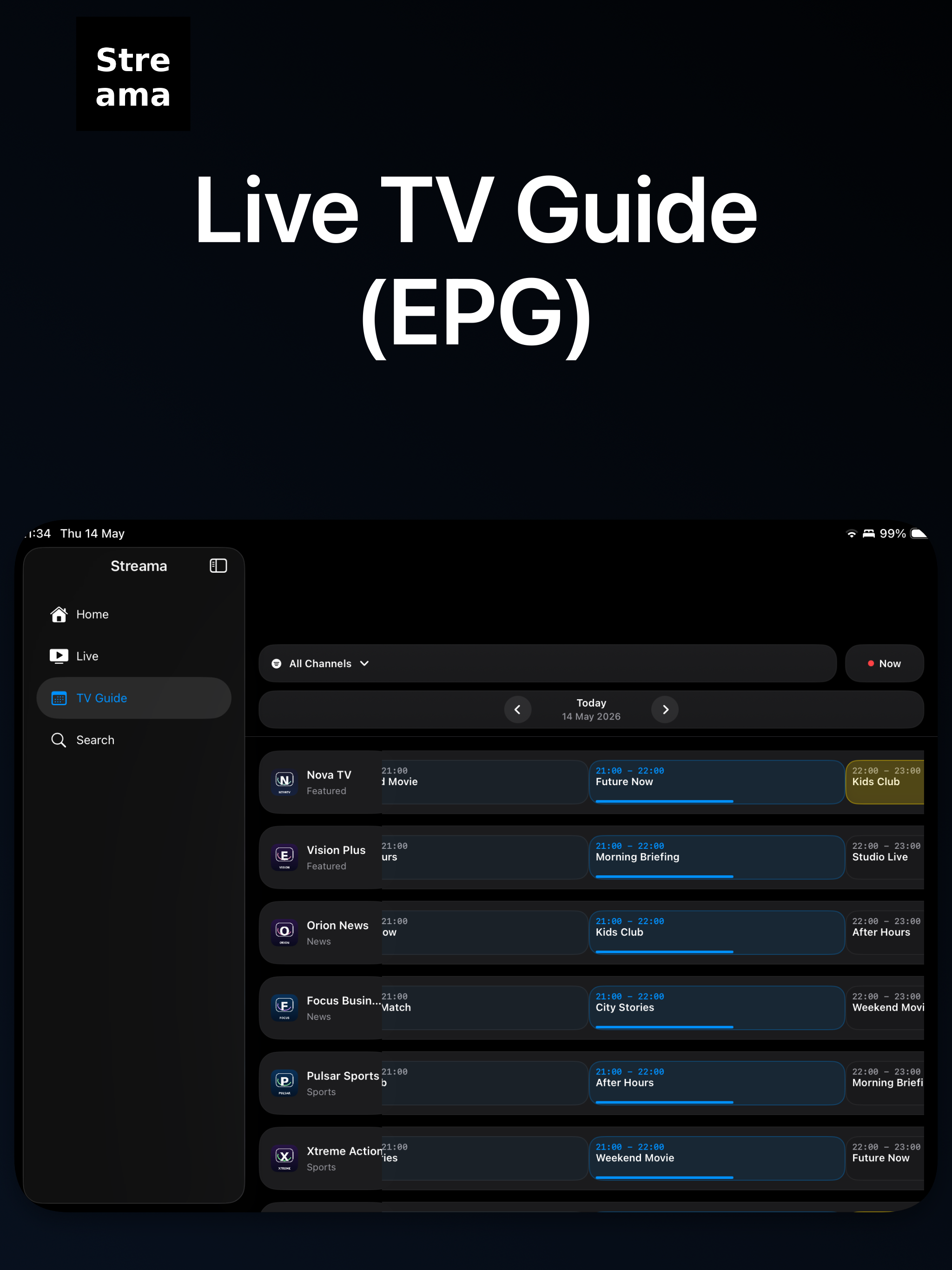 Streama: IPTV Player & M3U