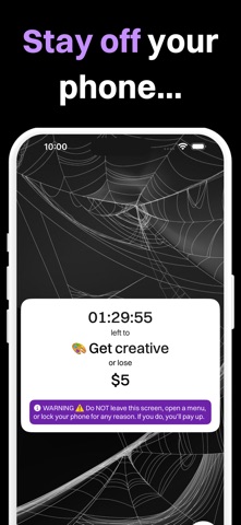 Cobweb: Hardcore Digital Detox screenshot