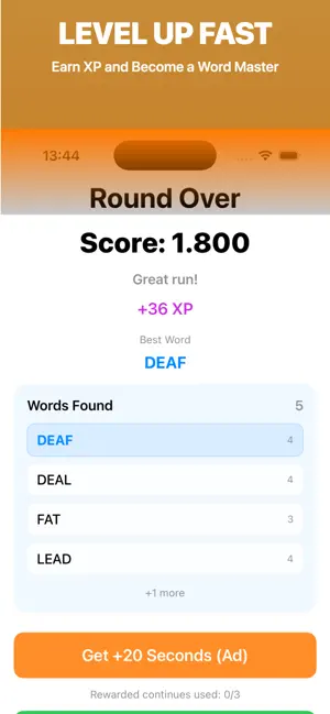 Word Rush - Fast Word Game screenshot 4