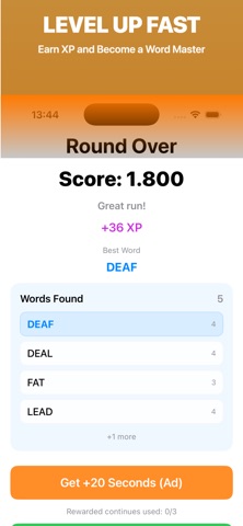Word Rush - Fast Word Game screenshot