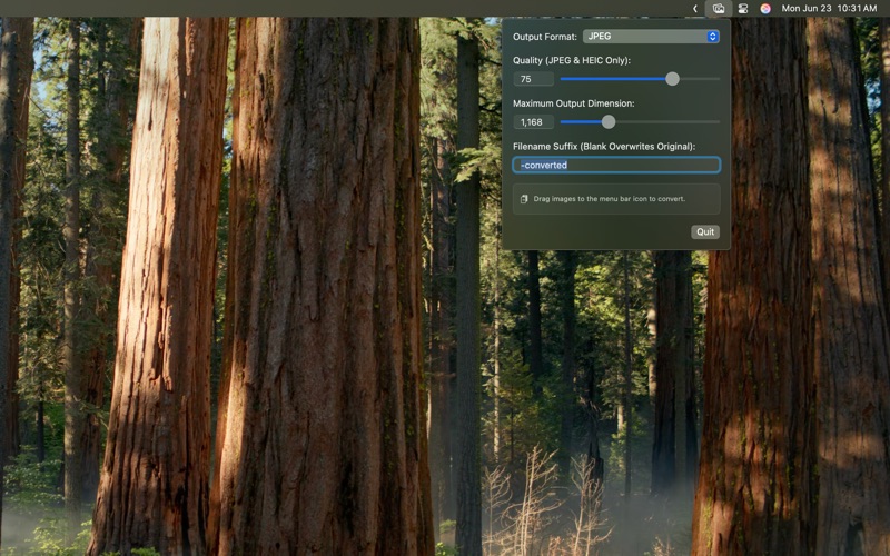 ImageBar: Menubar Image Tool screenshot