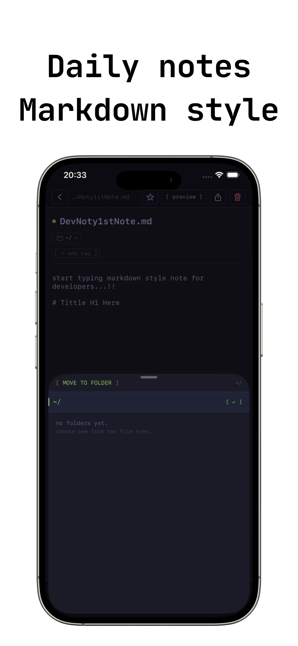 DevNoty: Terminal-native notes screenshot 4