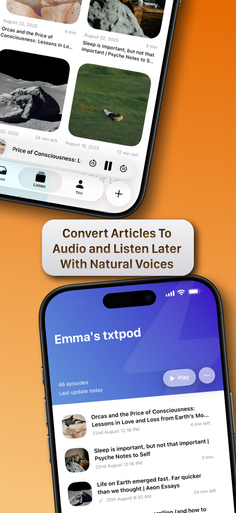 txtpod: Articles to Podcast screenshot 2