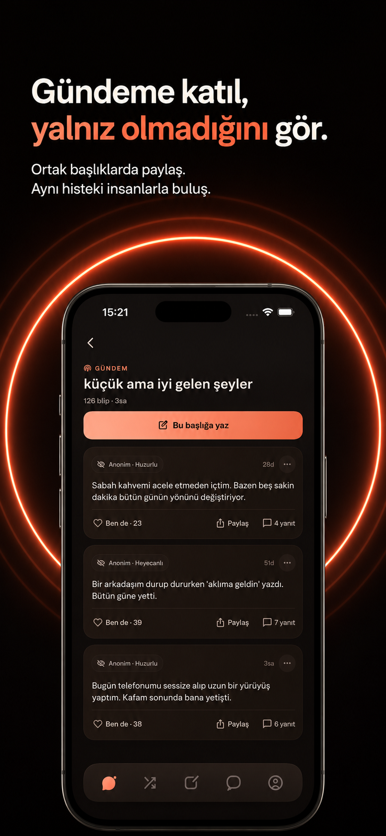 Blip: Anonim Soru & Sohbet screenshot 4
