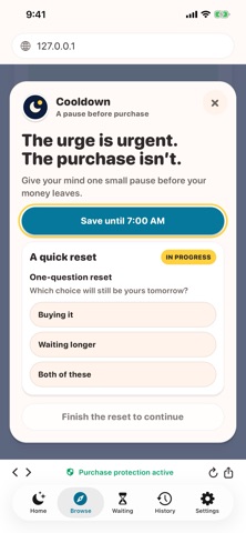Cooldown: Purchase Pause Screenshot 5 of 5