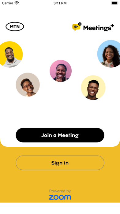 MTN Meetings+ App Screenshot