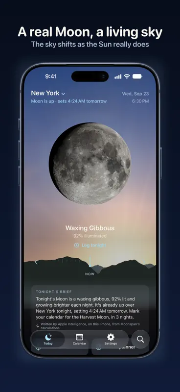 Moonspan: Moon Phase & Lunar screenshot 1 of 10