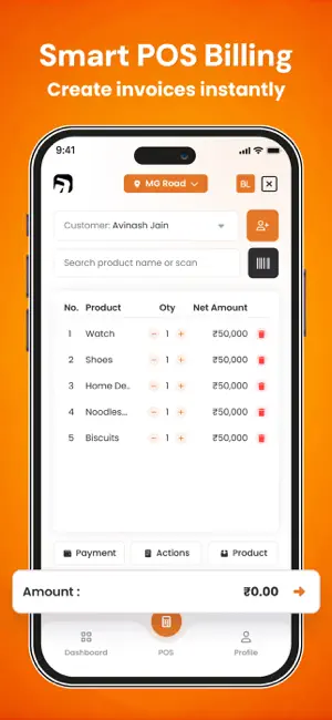 AksharPOS Billing & Inventory screenshot 2