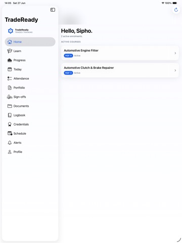 TradeReady — Trades Training iPad screenshot