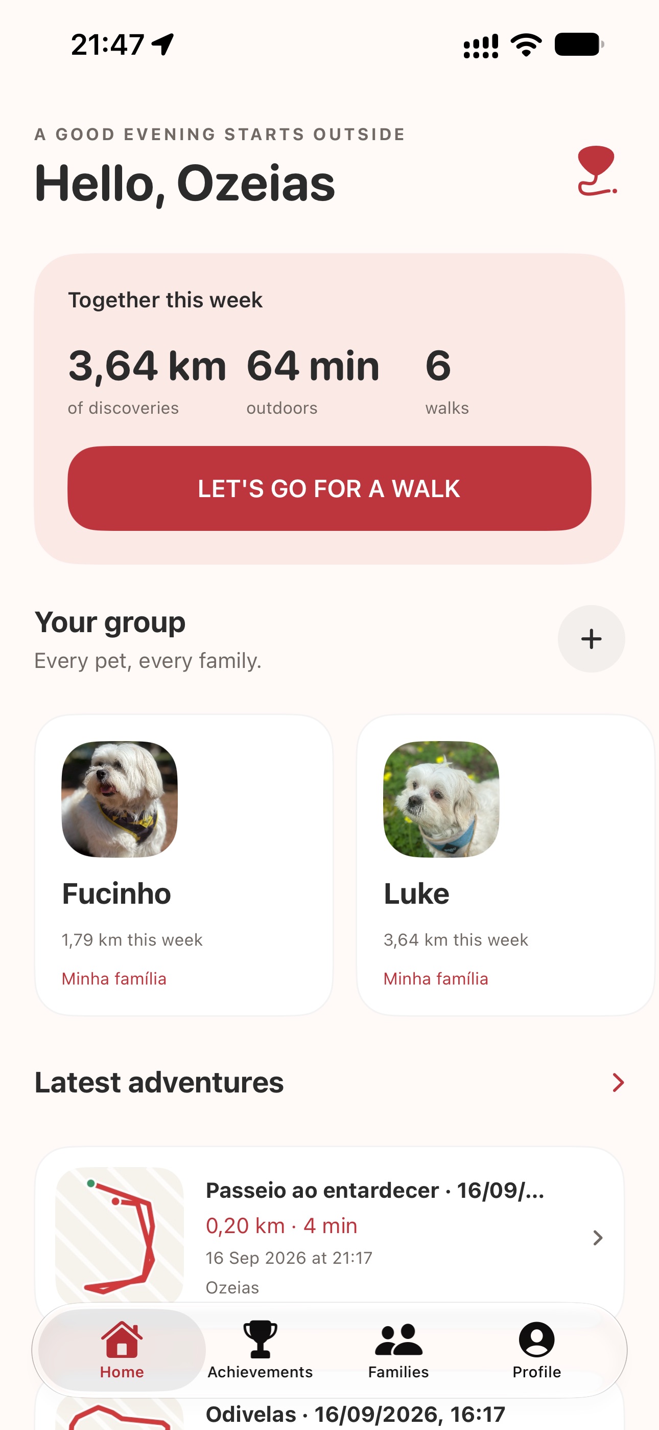 Screenshot 1 of SnoutGo: Pet walks