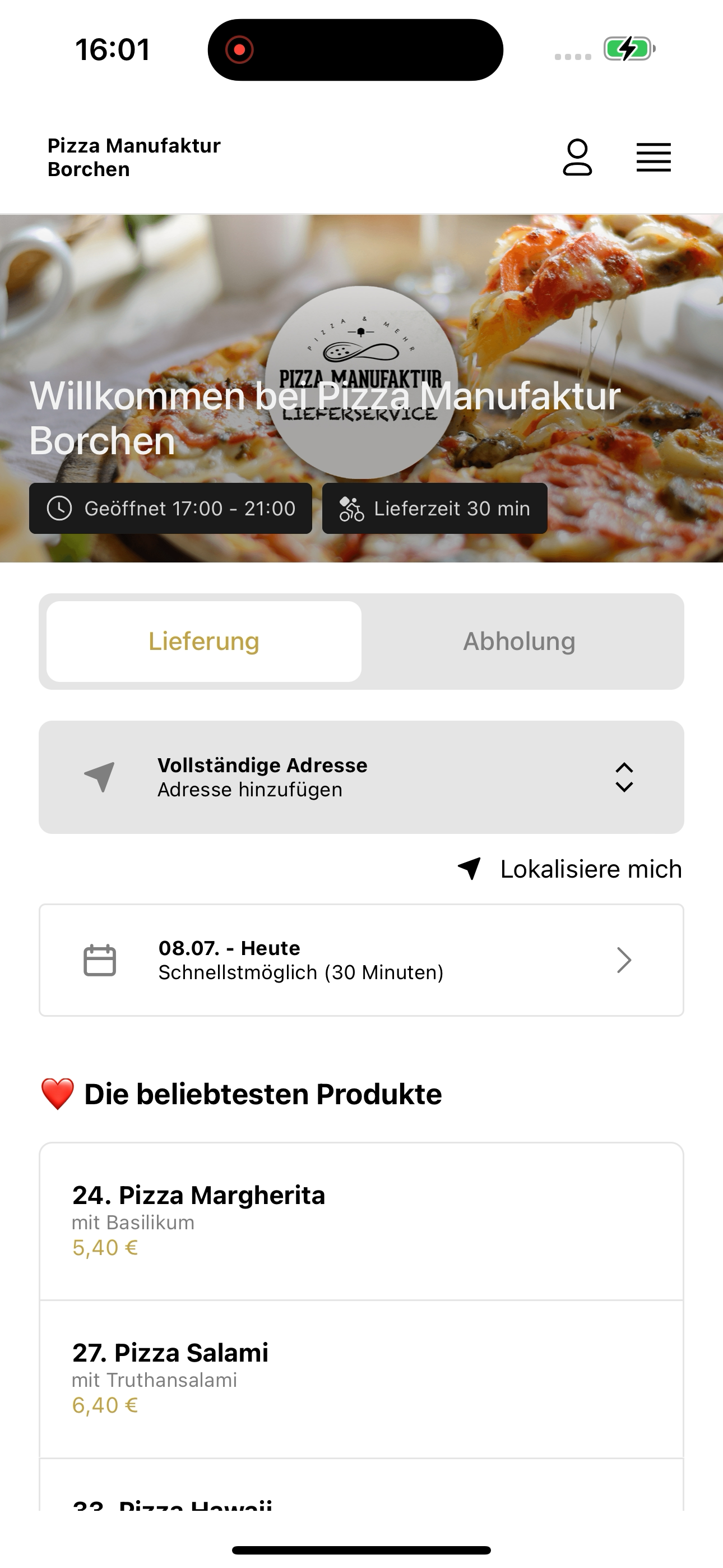 Pizza Manufaktur Borchen screenshot 5