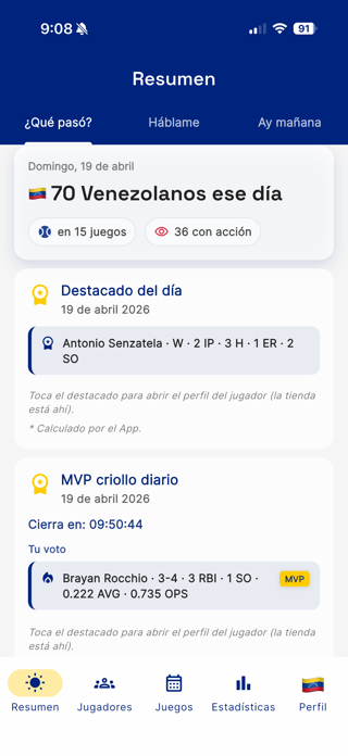 beisboleros Screenshot 2 of 5