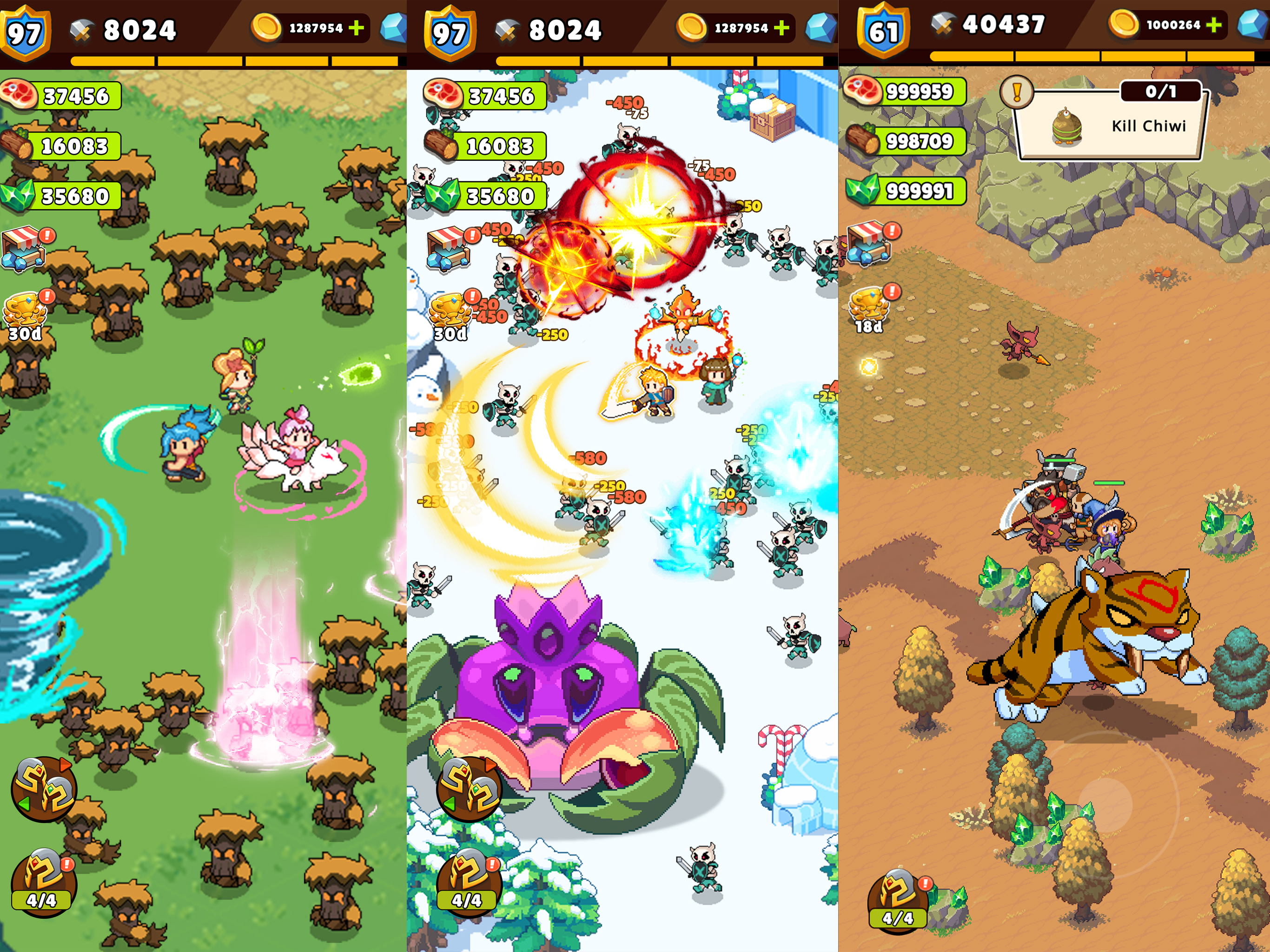 Guardian War: RPG Pixel Games
