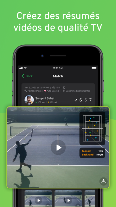 Screenshot #3 pour SwingVision: Tennis Pickleball