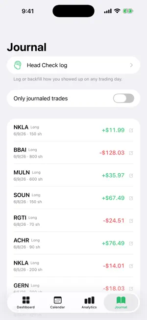 TradePlan screenshot 2