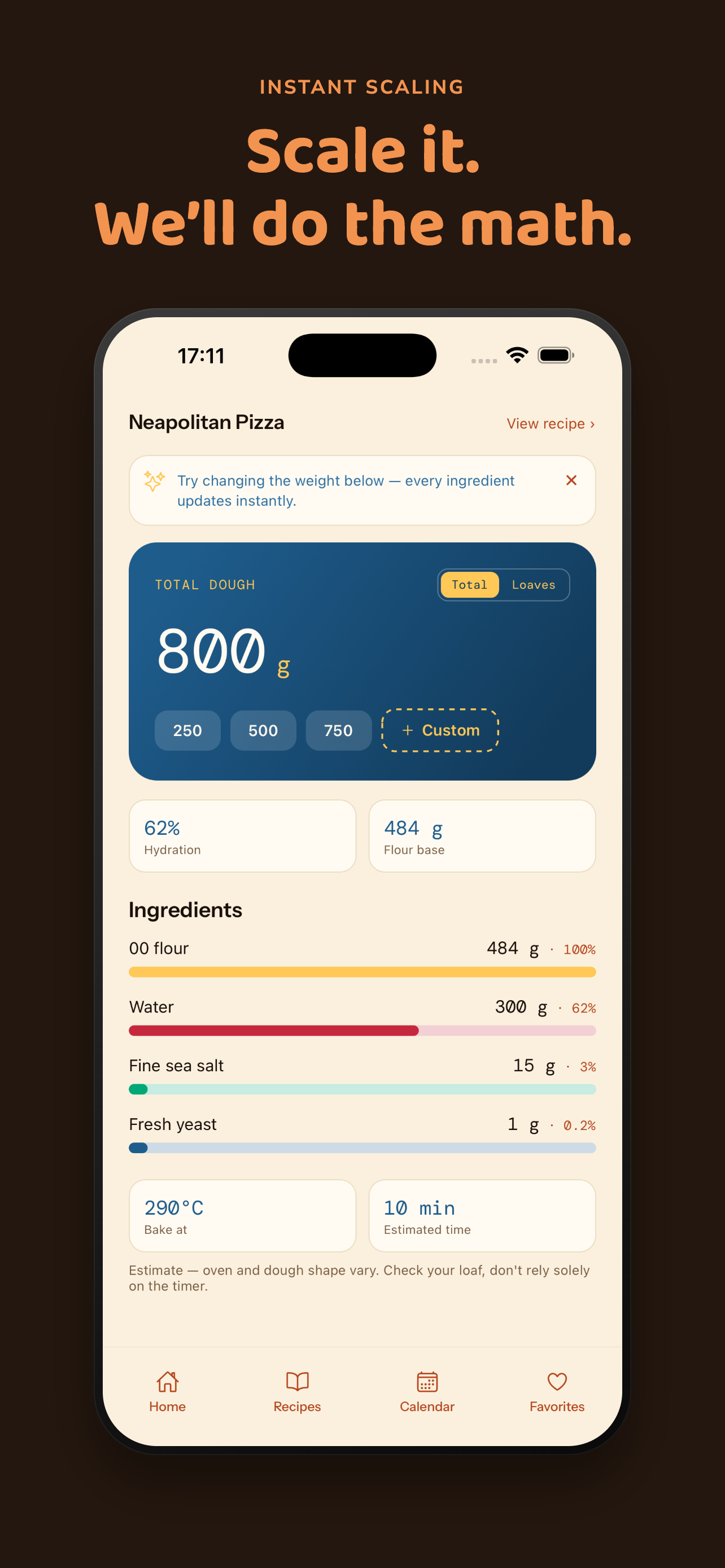 Baker's % Calculator: Bakerate screenshot 3