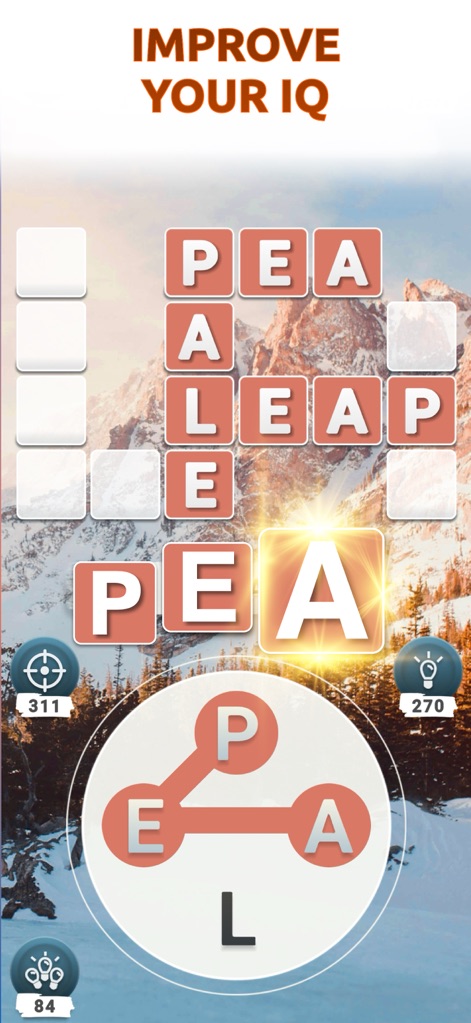 Word Connect - Words of Nature - This tool offers a stimulating experience, presenting multi-line word grids to solve against beautiful, scenic natural backdrops that enhance the gameplay.