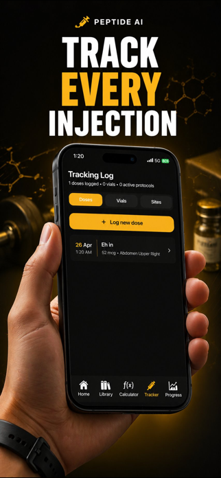 Peptide Tracker: Dose Calc Screenshot 2 of 5