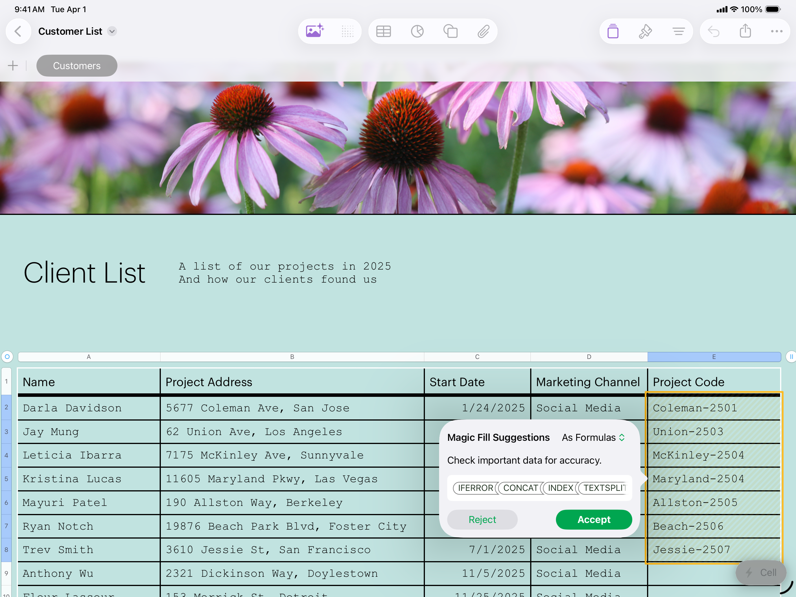 Numbers: Make Spreadsheets