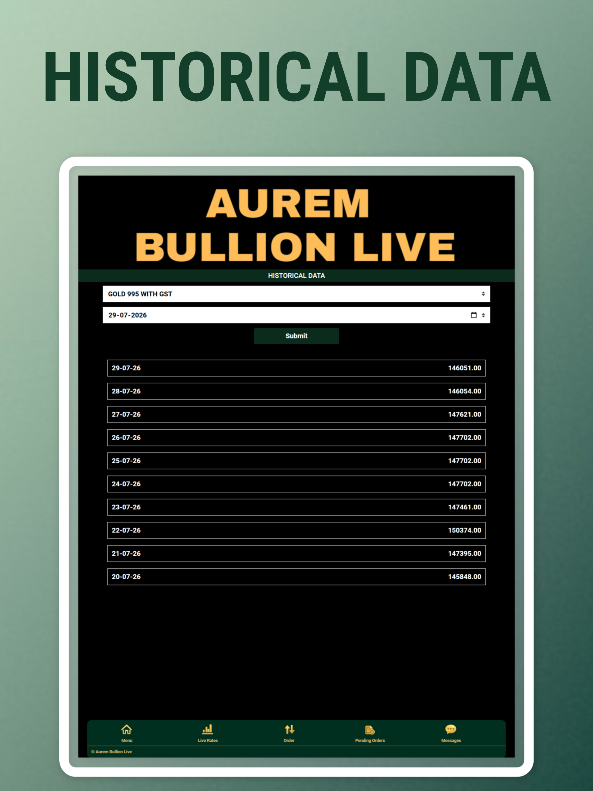 Aurem Bullion Live screenshot 17