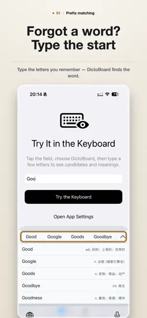 DictoBoard screenshot 1