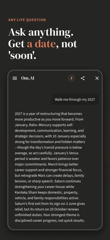 Om.AI – AI Astrology & Kundli screenshot 1 of 8