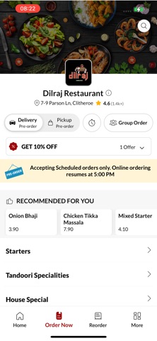 Dilraj Restaurant. Screenshot 3 of 5