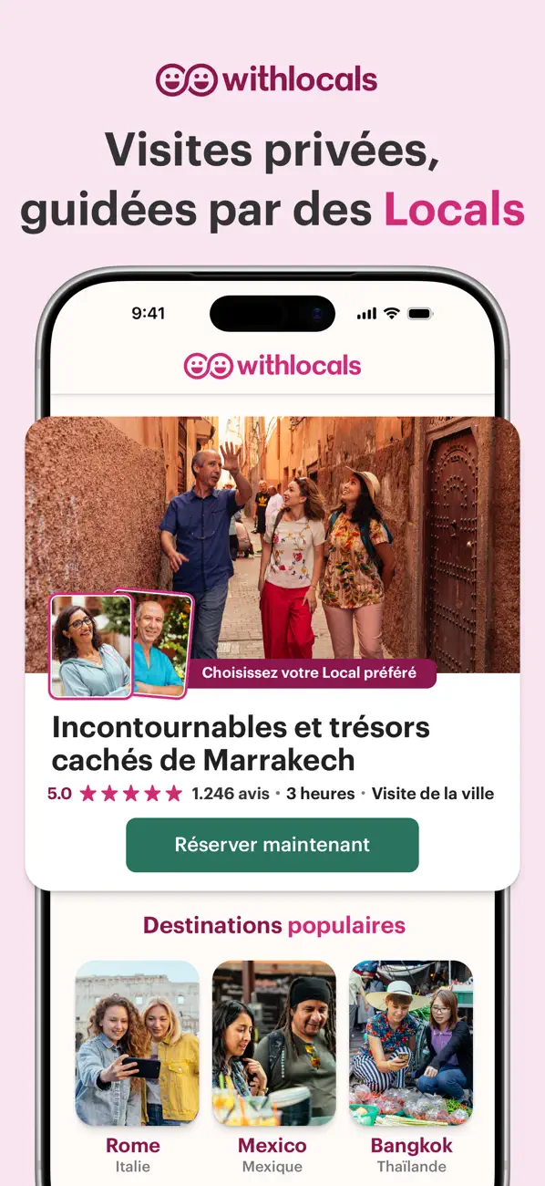 Screenshot #1 pour Withlocals : Visites privées