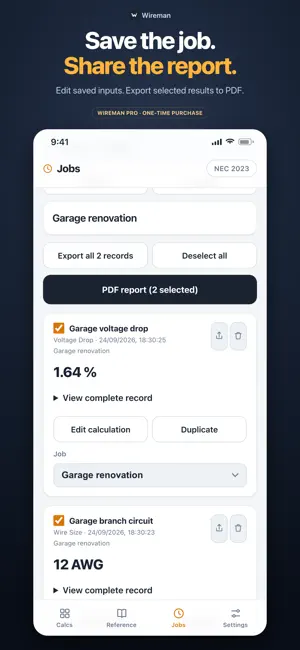 Wireman: Electrical Calculator screenshot 3