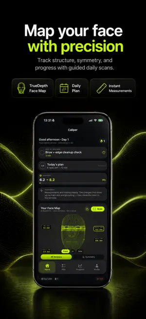Caliper: Face Scan & Coach screenshot 1