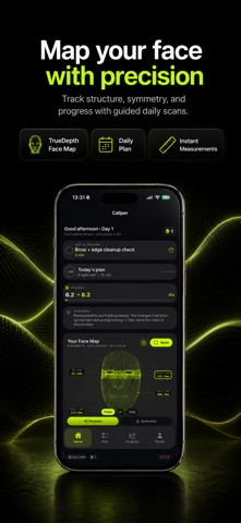 Caliper: Face Scan & Coach iPhone screenshot