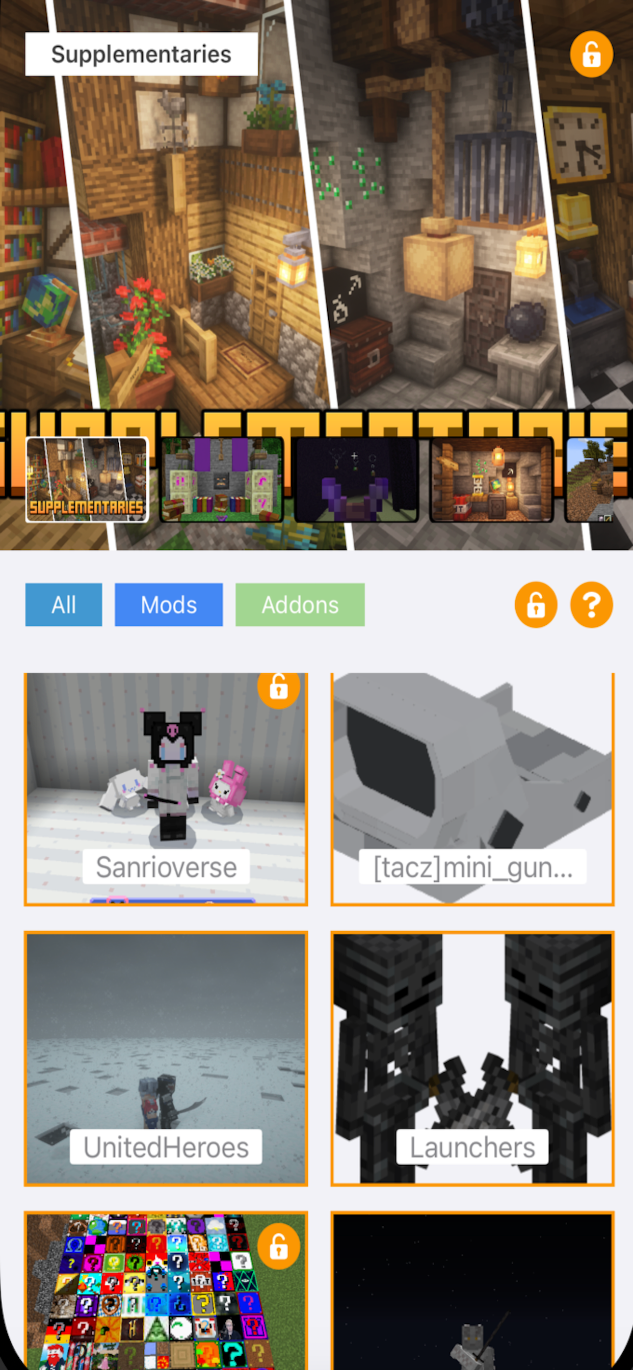 Addons crafting for Minecraft