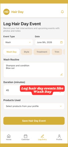 Hair Day App iPhone screenshot
