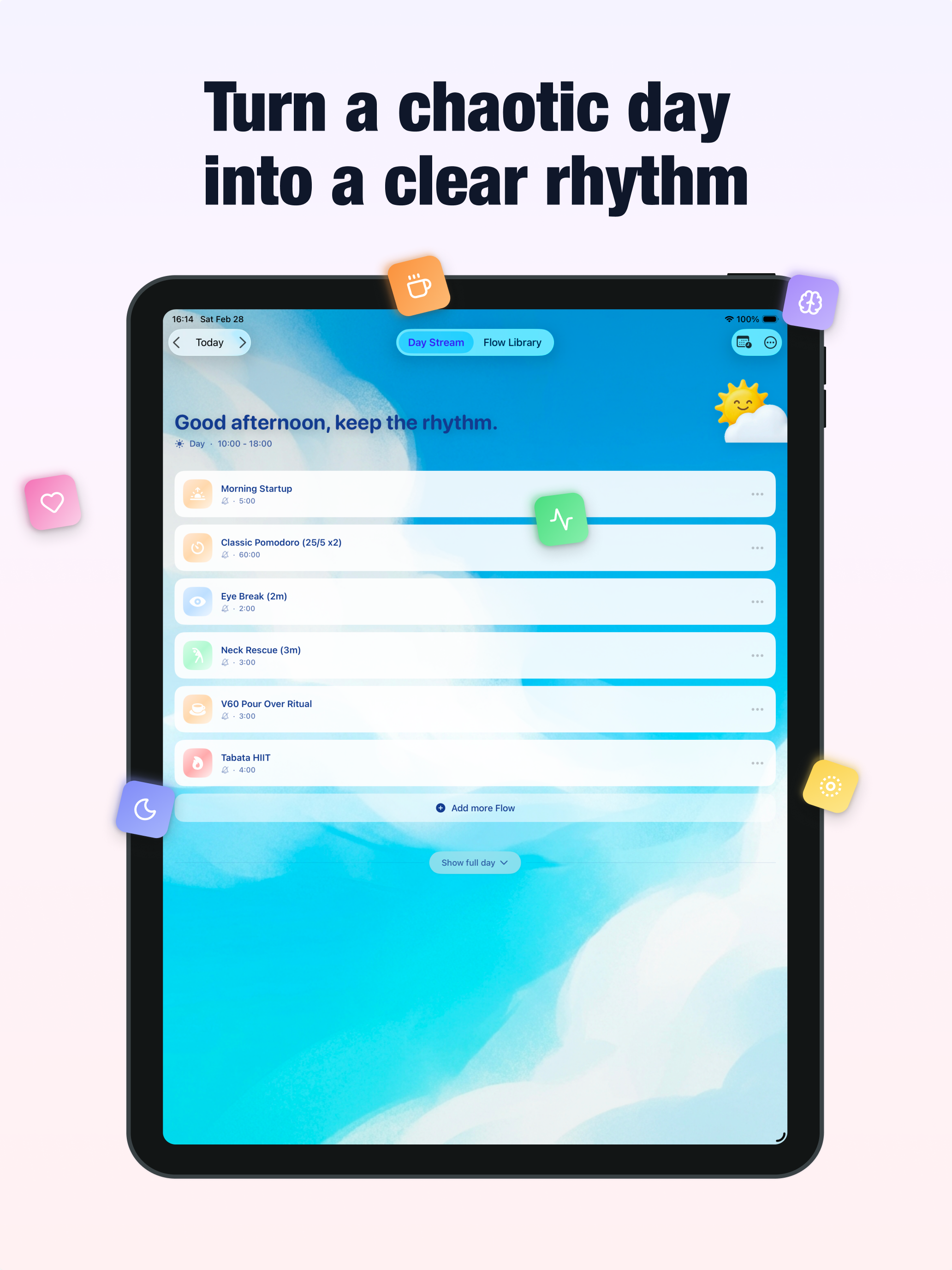 Flowstage-AI Time Block Timer