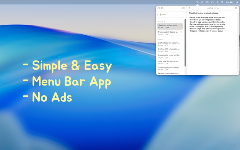 PinchMemo screenshot