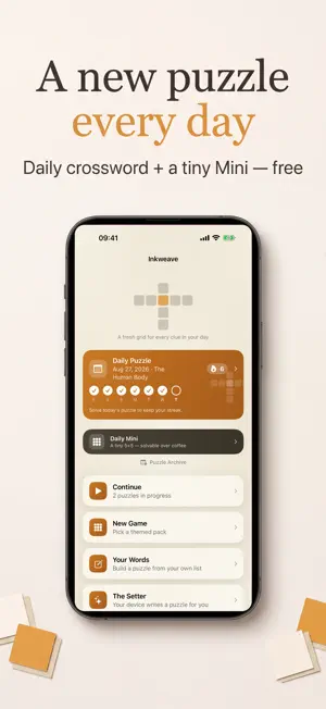 Inkweave: Crossword Puzzle screenshot 1