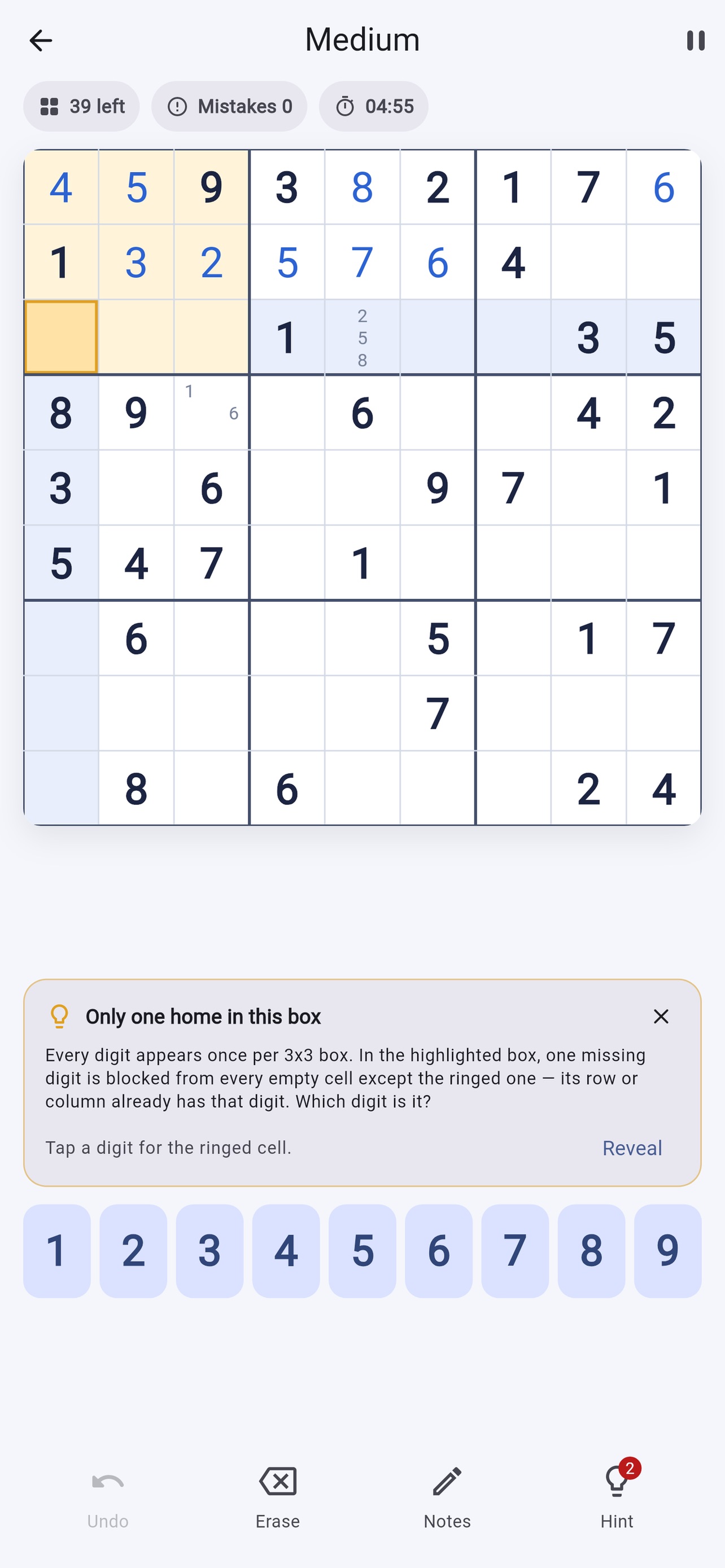 Screenshot 1 of Sudoku - Daily Brain Workout