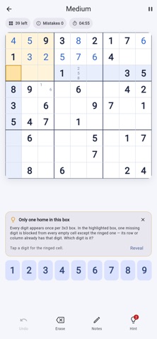 Sudoku - Daily Brain Workout screenshot 1