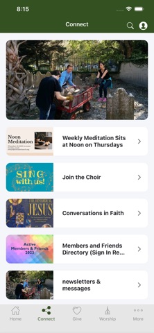 Circular Church iPhone screenshot