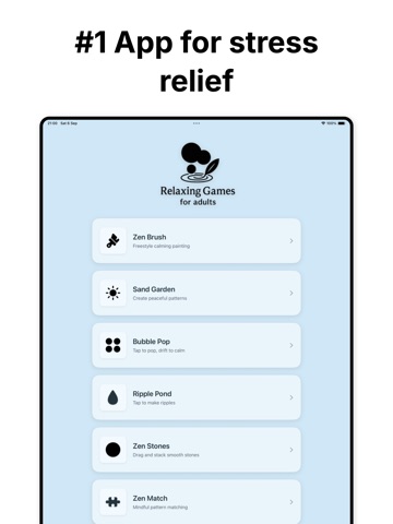 Relaxing Games For Adults™ iPad screenshot