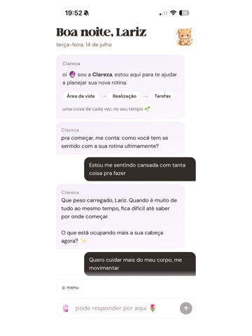 Rotina da Realização iPad screenshot