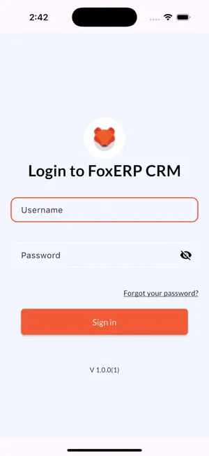 FOXERP CRM screenshot 1