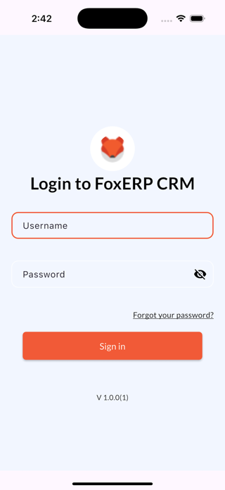 FOXERP CRM Screenshot 1 of 5