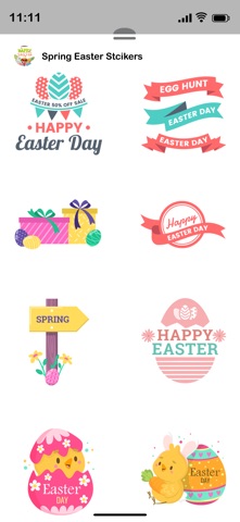 Spring Easter Stickers screenshot