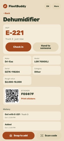 FleetBuddy: Tool Tracker screenshot 2